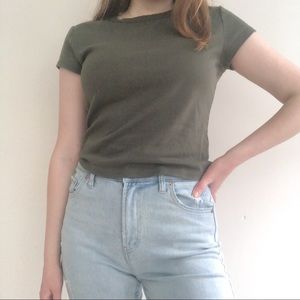 Wild Fable Green Baby Tee